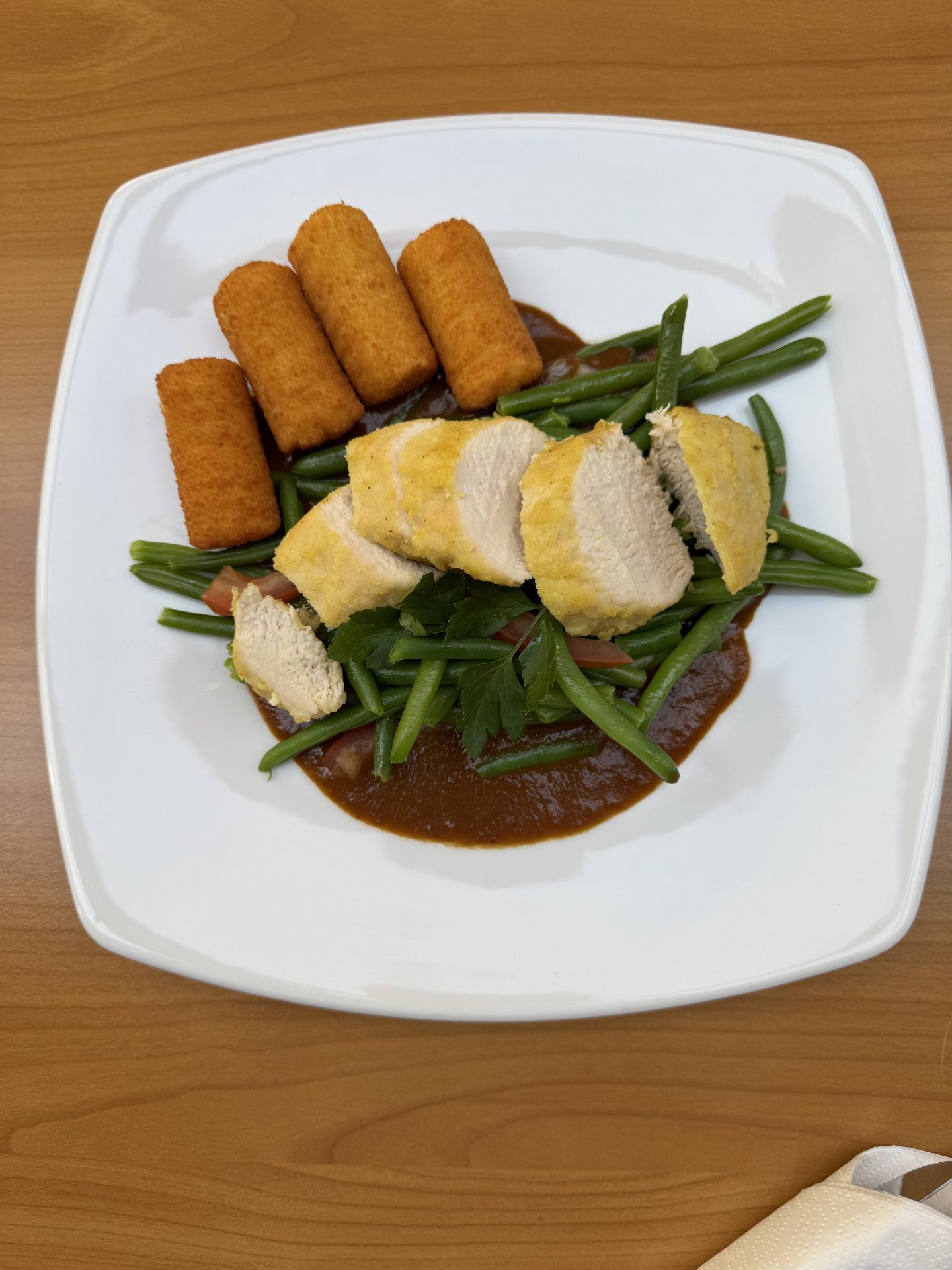 Hühnchen mit grünen Bohnen