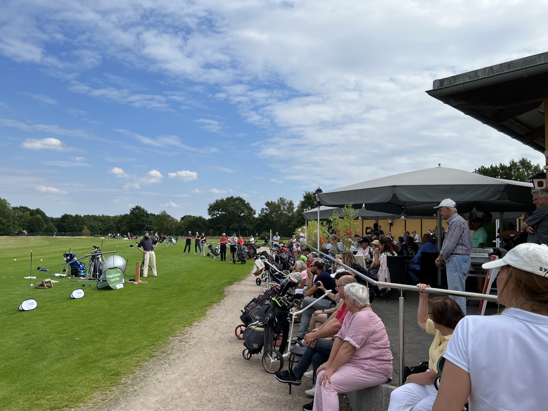 Golfveranstaltung mit Zuschauern